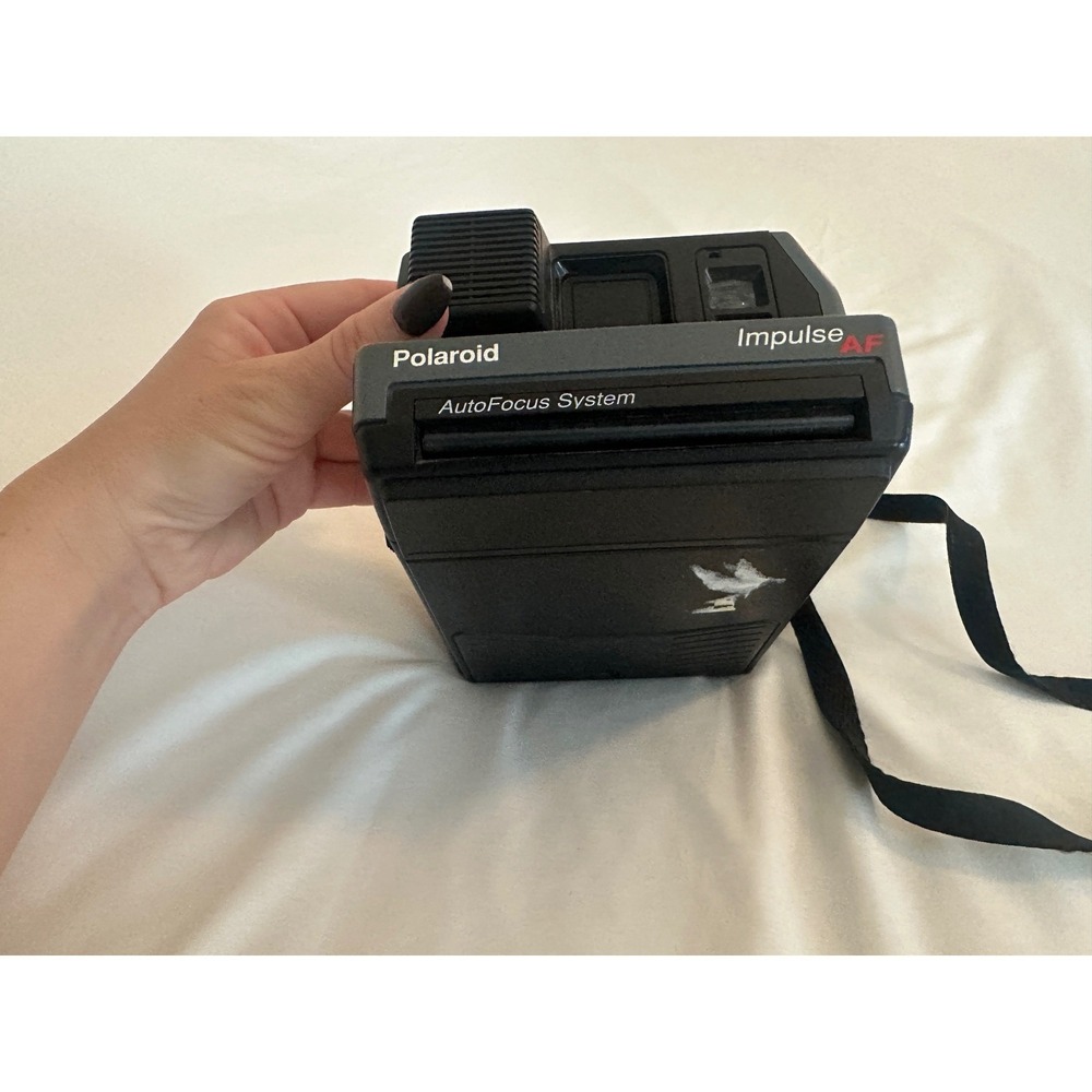 Polaroid Impulse AF Instant Film Camera Gray Black Vintage 600 Series Auto Focus - Picture 2 of 6